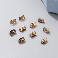 10 PCS/Package 304 Stainless Steel 18K Gold Plated Solid Color Hook Earring Findings main image 6