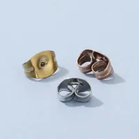 10 PCS/Package 304 Stainless Steel 18K Gold Plated Solid Color Hook Earring Findings main image 2