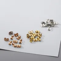 10 PCS/Package 304 Stainless Steel 18K Gold Plated Solid Color Hook Earring Findings main image 8