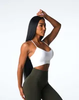 Sports Solid Color Nylon Halter Neck Active Tops Halter Crisscross Tank main image 2