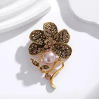 Simple Style Classic Style Animal Wreath Airplane Alloy Inlay Rhinestones Women's Brooches main image 5