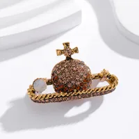 Simple Style Classic Style Animal Wreath Airplane Alloy Inlay Rhinestones Women's Brooches main image 3