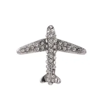 Simple Style Classic Style Animal Wreath Airplane Alloy Inlay Rhinestones Women's Brooches sku image 3