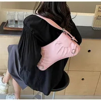 Women's Medium Pu Leather Solid Color Streetwear Zipper Underarm Bag main image 8