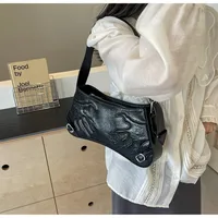 Women's Medium Pu Leather Solid Color Streetwear Zipper Underarm Bag main image 9