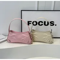Women's Medium Pu Leather Solid Color Streetwear Zipper Underarm Bag main image 1