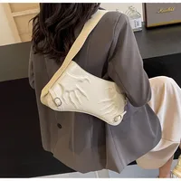 Women's Medium Pu Leather Solid Color Streetwear Zipper Underarm Bag main image 7
