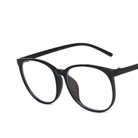 Xiaohongshu Anti-blue Light Large Frame Round Glasses Frame Plain  New Glasses Frame Ultra Light Artistic Plain Glasses Fashion sku image 1