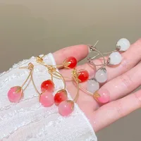 1 Pair Cute Sweet Cherry Alloy Drop Earrings main image 4