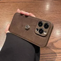 Pc Geometric Solid Color Adhesive Modern Style Simple Style Classic Style Phone Cases Phone Accessories main image 3