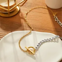 304 Stainless Steel IG Style Toggle Geometric Pendant Necklace main image 2