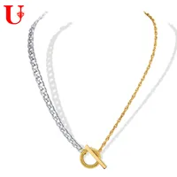 304 Stainless Steel IG Style Toggle Geometric Pendant Necklace main image 4