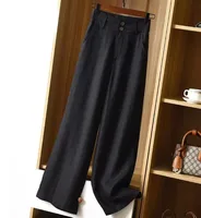 Women's Holiday Daily Simple Style Solid Color Full Length Pocket Casual Pants Straight Pants main image 3