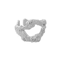 925 Sterling Silver Irregular Open Rings sku image 1