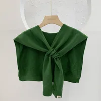 Unisex Casual Sweet Solid Color Knit Shawl main image 3