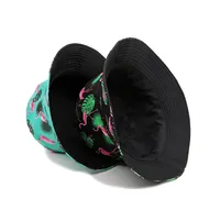 Unisex Casual Simple Style Leaves Flamingo Printing Wide Eaves Bucket Hat main image 2