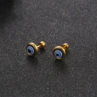 1 Piece Simple Style Eye 304 Stainless Steel Ear Studs sku image 4