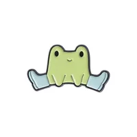 Cartoon Style Cute Animal Cartoon Frog Alloy Stamping Stoving Varnish Plating Unisex Cartoon Pinback Badge Brooches Collar Pin sku image 62
