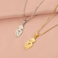 304 Stainless Steel Human Pendant Necklace main image 1