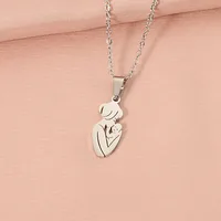 304 Stainless Steel Human Pendant Necklace main image 4