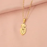 304 Stainless Steel Human Pendant Necklace main image 3