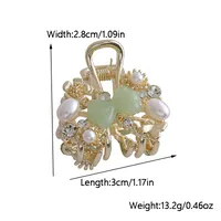 Women's Classical Flower Bow Knot Alloy Inlay Rhinestones Hair Claws main image 5
