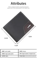 Men's Solid Color PVC Open Small Wallets main image 8