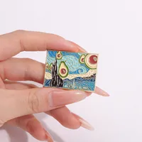 Cartoon Style Cowboy Style Sweet Starry Sky Alloy Stamping Stoving Varnish Plating Women's Brooches main image 3