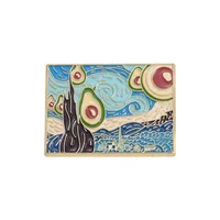 Cartoon Style Cowboy Style Sweet Starry Sky Alloy Stamping Stoving Varnish Plating Women's Brooches sku image 1