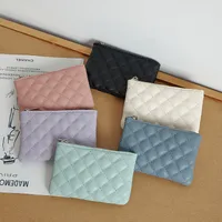 Unisex Solid Color Pu Leather Zipper Wallets main image 1
