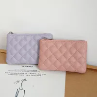Unisex Solid Color Pu Leather Zipper Wallets main image 3