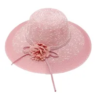 Women's Vacation Simple Style Solid Color Big Eaves Straw Hat main image 3