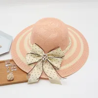 Women's Vacation Simple Style Solid Color Big Eaves Straw Hat main image 4