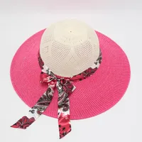 Women's Vacation Simple Style Solid Color Big Eaves Straw Hat sku image 18