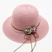 Women's Vacation Simple Style Solid Color Big Eaves Straw Hat sku image 76