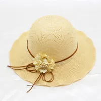 Women's Vacation Simple Style Solid Color Big Eaves Straw Hat sku image 78