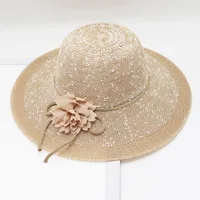 Women's Vacation Simple Style Solid Color Big Eaves Straw Hat sku image 83