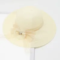 Women's Vacation Simple Style Solid Color Big Eaves Straw Hat sku image 85