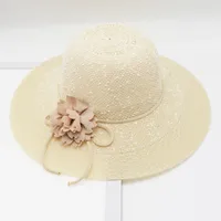 Women's Vacation Simple Style Solid Color Big Eaves Straw Hat sku image 49