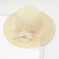 Women's Vacation Simple Style Solid Color Big Eaves Straw Hat sku image 84