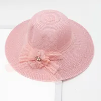 Women's Vacation Simple Style Solid Color Big Eaves Straw Hat sku image 50