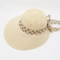 Women's Vacation Simple Style Solid Color Big Eaves Straw Hat sku image 90