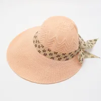 Women's Vacation Simple Style Solid Color Big Eaves Straw Hat sku image 53