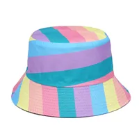 Women's Streetwear Splicing Wide Eaves Bucket Hat sku image 2