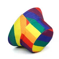 Women's Streetwear Splicing Wide Eaves Bucket Hat main image 2