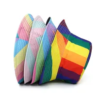 Women's Streetwear Splicing Wide Eaves Bucket Hat main image 5