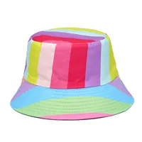 Women's Streetwear Splicing Wide Eaves Bucket Hat sku image 3