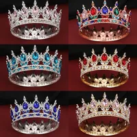 Women's Lady Queen Crown Alloy Rhinestone Plating Crown main image 1