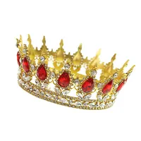 Women's Lady Queen Crown Alloy Rhinestone Plating Crown main image 2