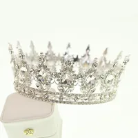 Women's Lady Queen Crown Alloy Rhinestone Plating Crown sku image 1